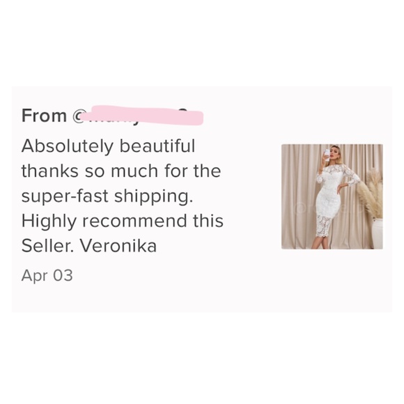 White Floral Guipure Lace Midi Dress 3/4 Sleeve Bodycon - Picture 9 of 10